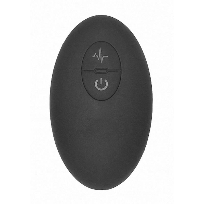 Remote Controlled E-Stim & Vibrating G/P-Spot Vibrator - Black